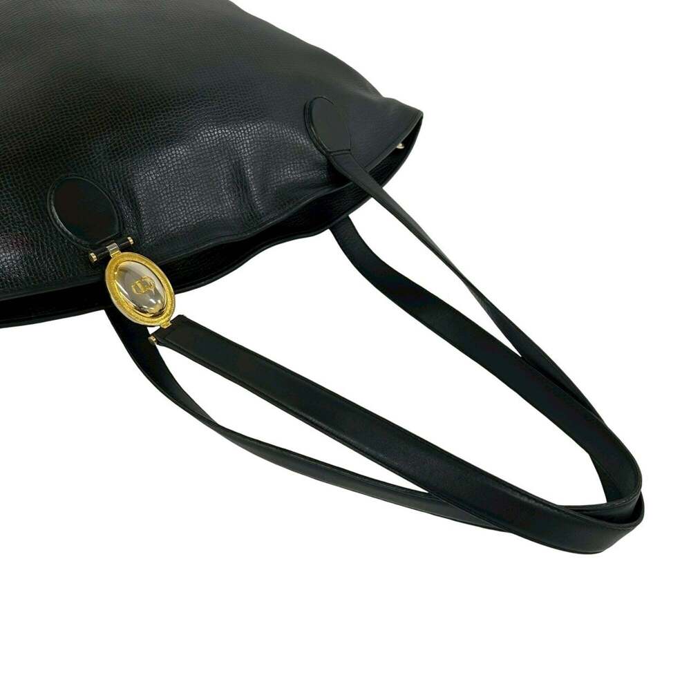 CHRISTIAN DIOR Black Leather Shoulder Bag - Picture 4 of 10